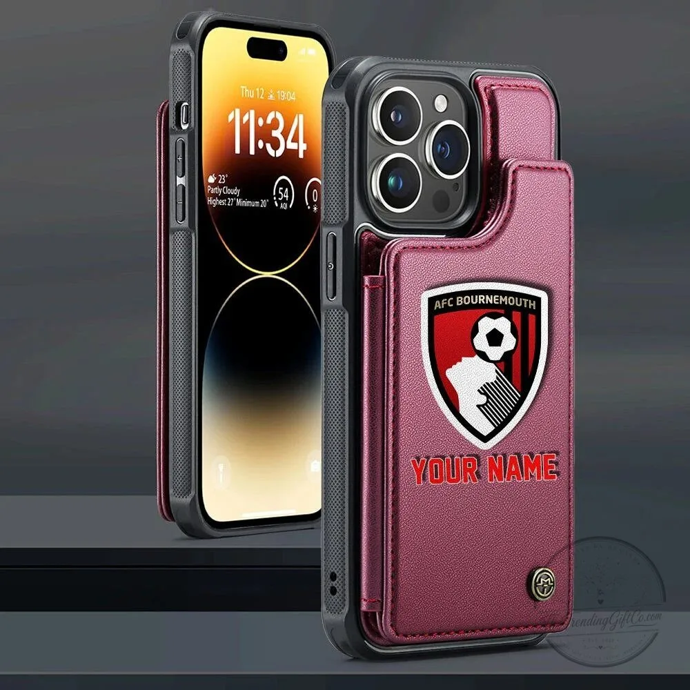 AFC Bournemouth Personalized Name Leather Flip Wallet Phone Case 14 AFC Bournemouth Personalized Name Leather Flip Wallet Phone Case
