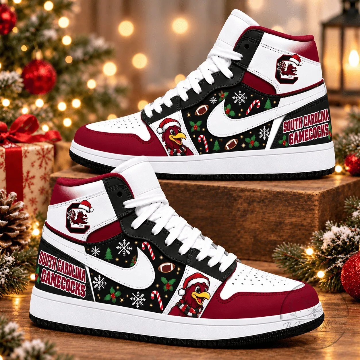 South Carolina Gamecocks Christmas Holiday Football Team High Top Shoes