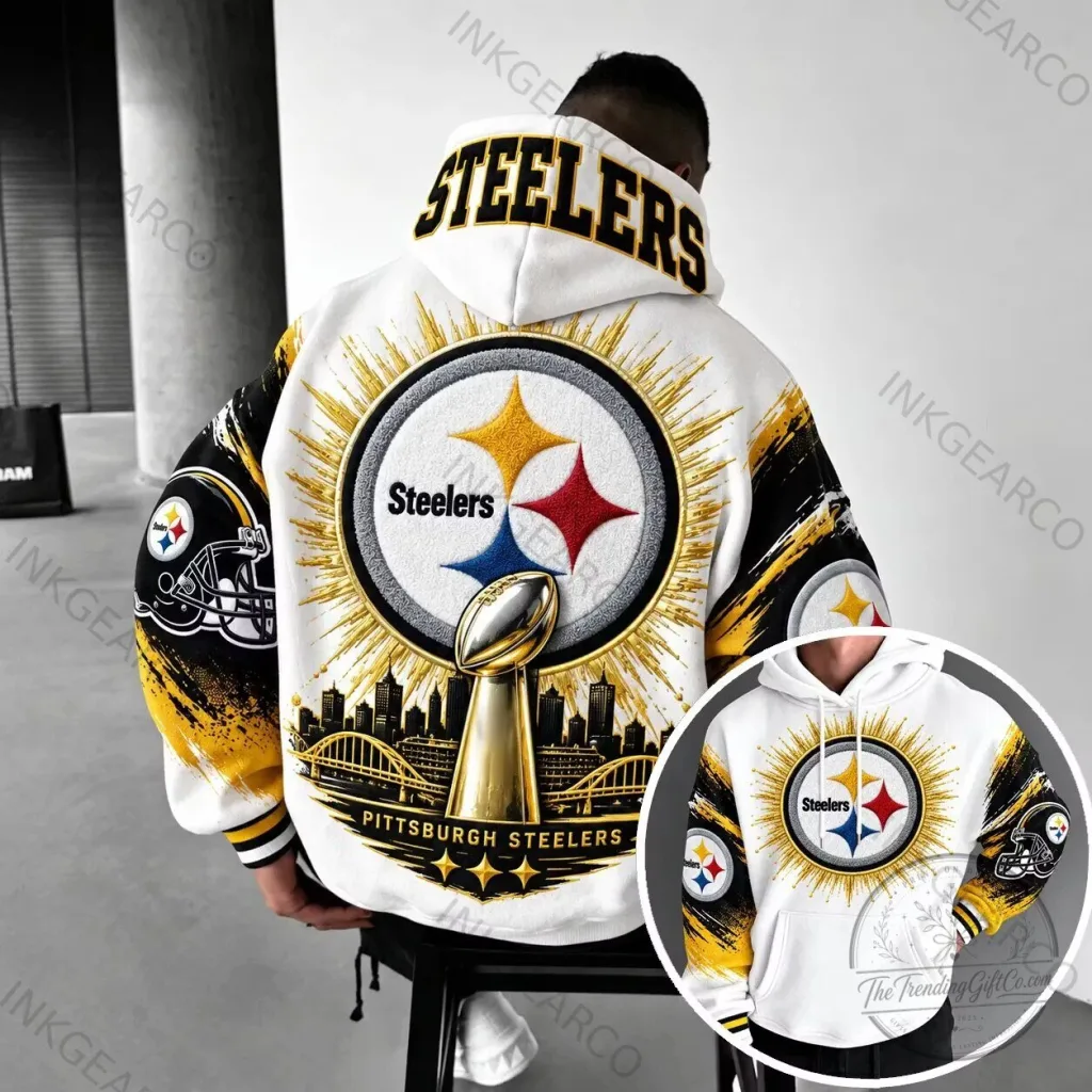 Pittsburgh Steelers Super Bowl Champions White Hoodie Pittsburgh Steelers Super Bowl Champions White Hoodie