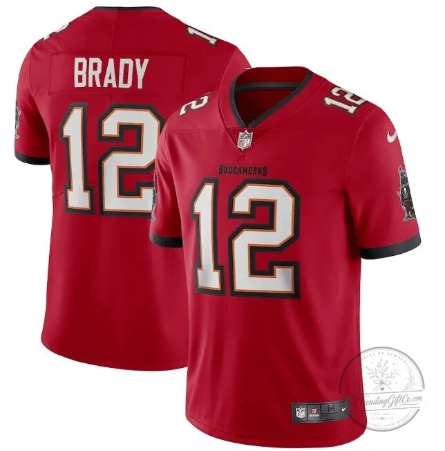 Red Football Jersey of Tom Brady for Tampa Bay Buccaneers