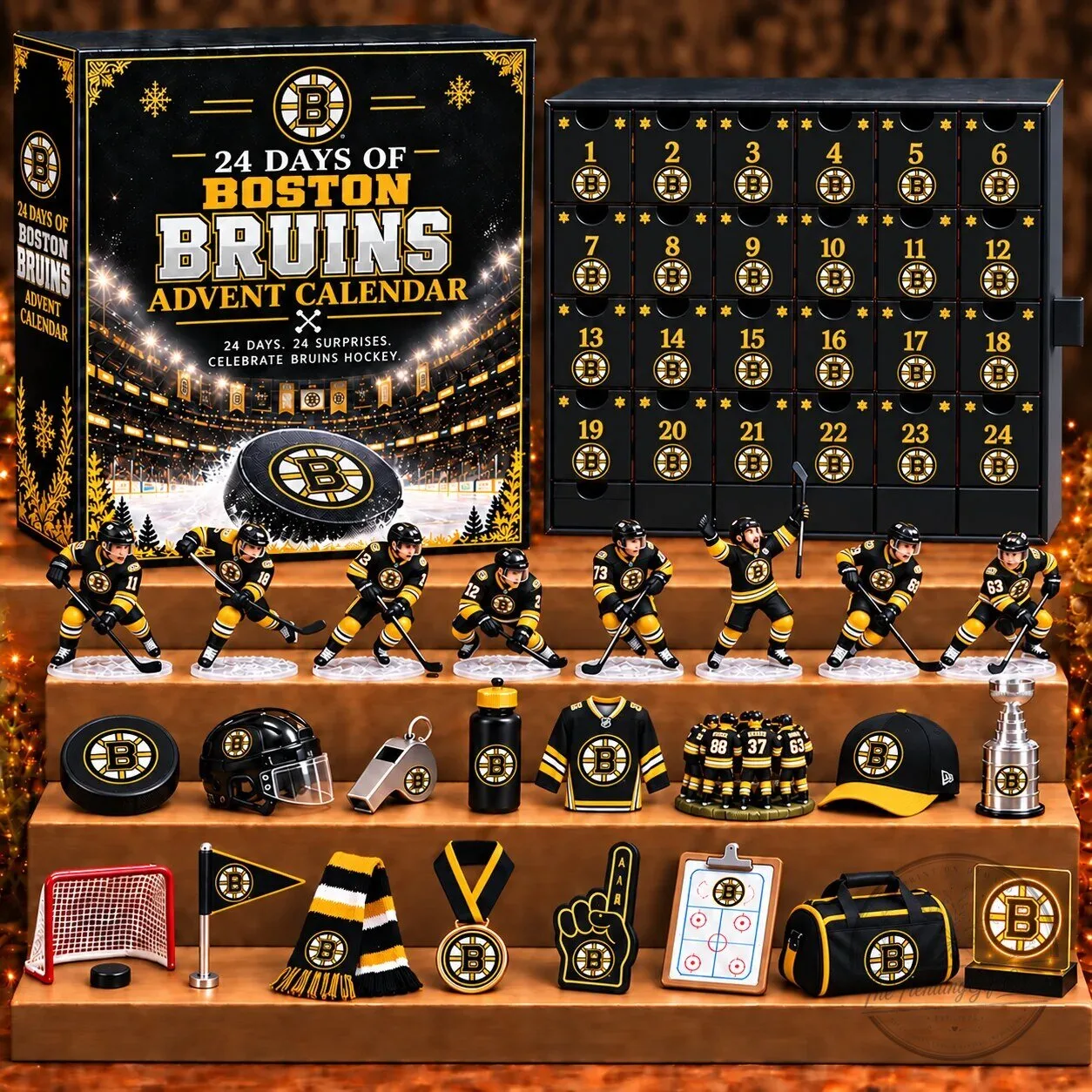 Boston Bruins NHL Hockey 24 Days of Surprises Advent Calendar Blind Box