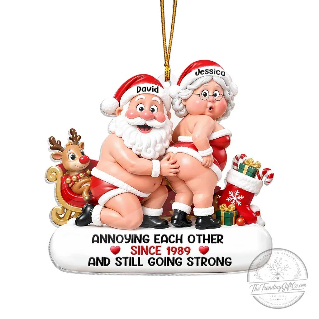 Funny Personalized Christmas Ornament Annoying Each Other Since 1989