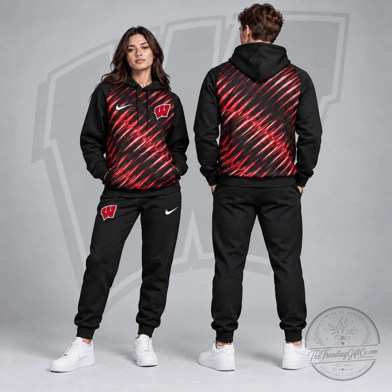 Wisconsin Badgers Nike Velocity Streak Pullover Hoodie 1 Wisconsin Badgers Nike Velocity Streak Pullover Hoodie