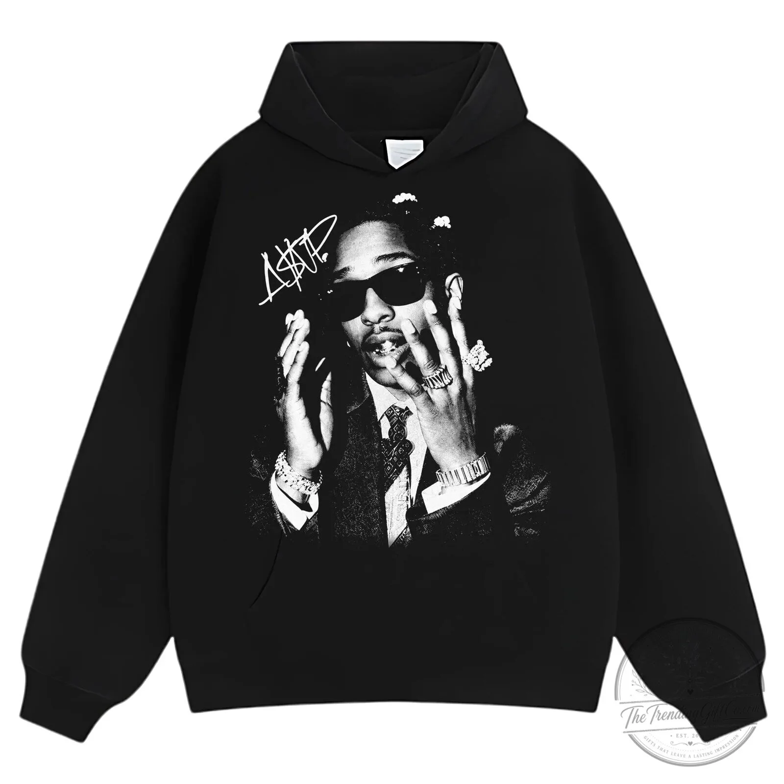ASAP Rocky Vintage Washed Graphic Print Oversized Hip Hop Style T-Shirt 15 ASAP Rocky Vintage Washed Graphic Print Oversized Hip Hop Style T-Shirt