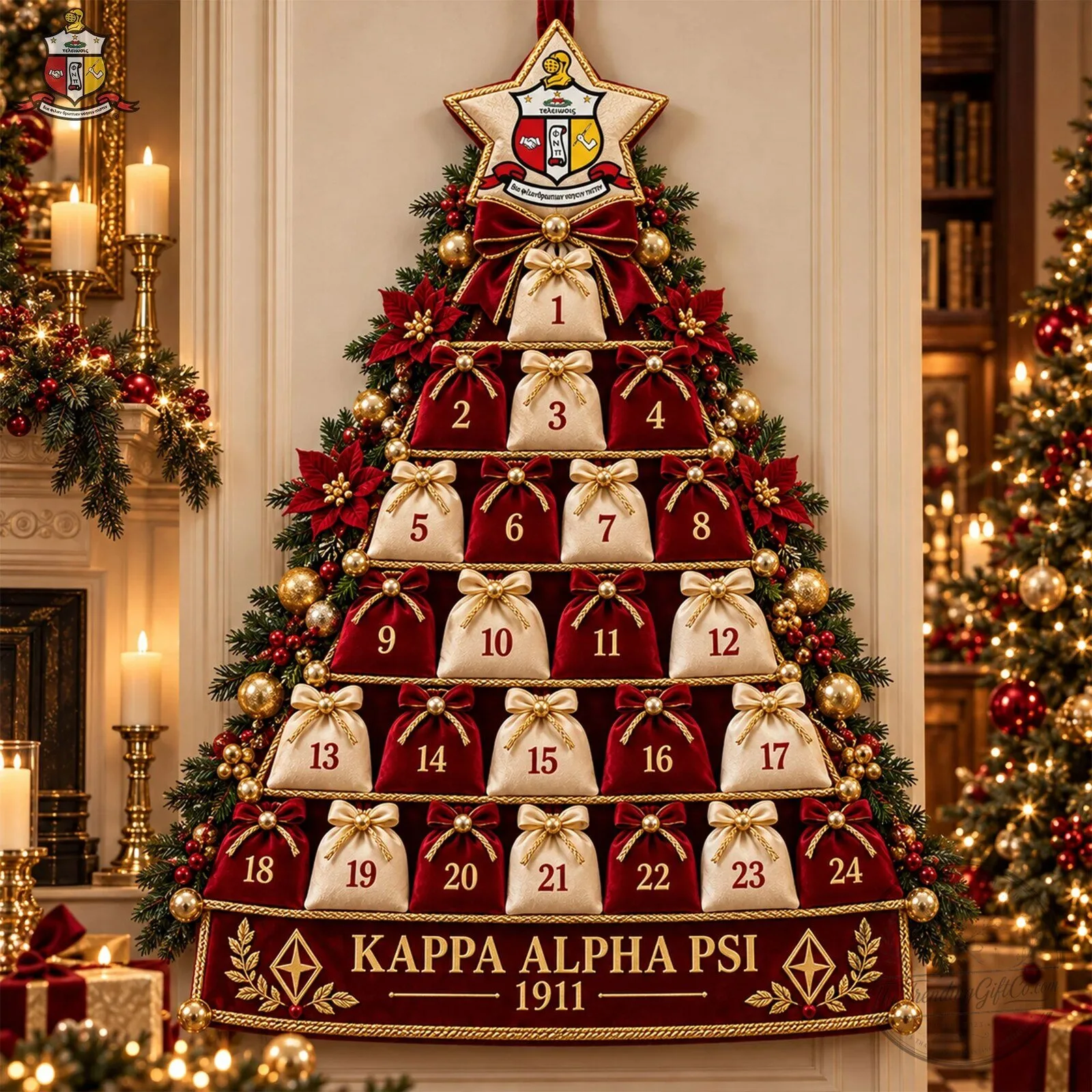 Kappa Alpha Psi Fraternity Christmas Tree Countdown Advent Calendar 2D 6 Kappa Alpha Psi Fraternity Christmas Tree Countdown Advent Calendar
