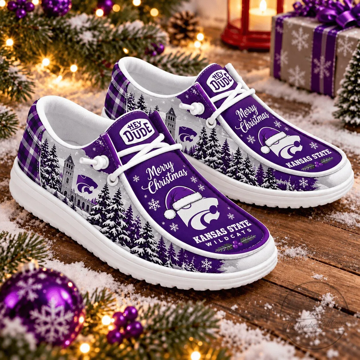 Kansas State Wildcats Christmas Holiday Shoes 1 Kansas State Wildcats Christmas Holiday Shoes