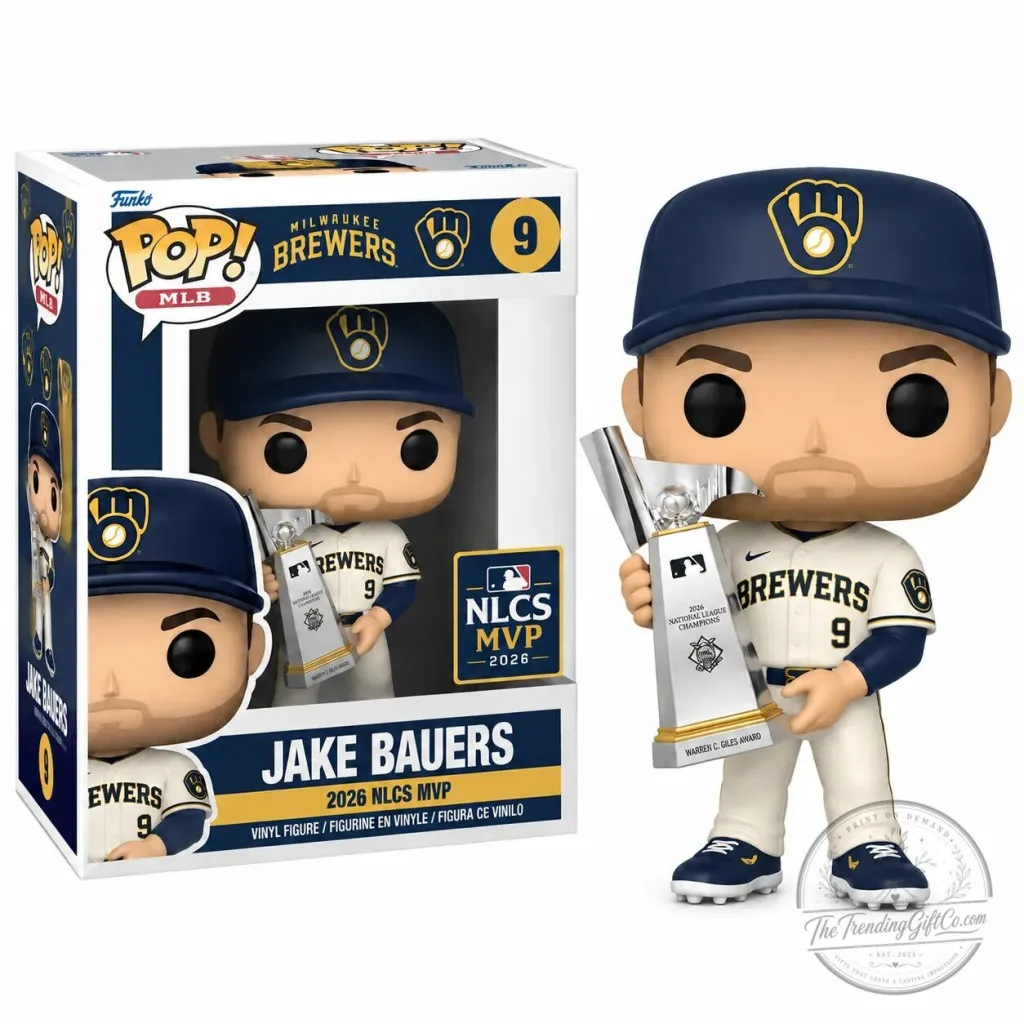 Jake Bauers Milwaukee Brewers 2026 NLCS MVP Funko Pop Vinyl Figurine Jake Bauers Milwaukee Brewers 2026 NLCS MVP Funko Pop Vinyl Figurine