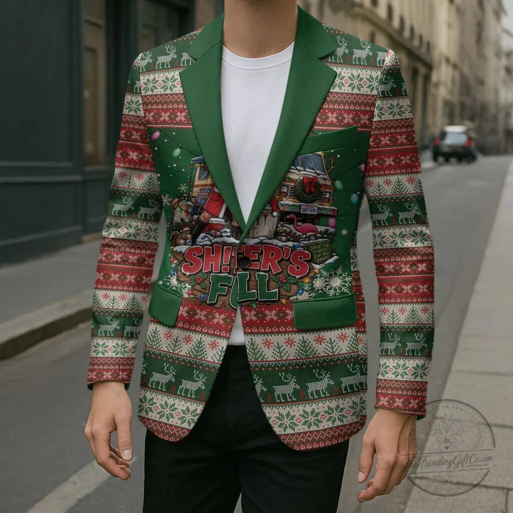 Christmas Vacation Shitter Was Full Ugly Christmas Blazer Jacket 8 Christmas Vacation Shitter Was Full Ugly Christmas Blazer Jacket