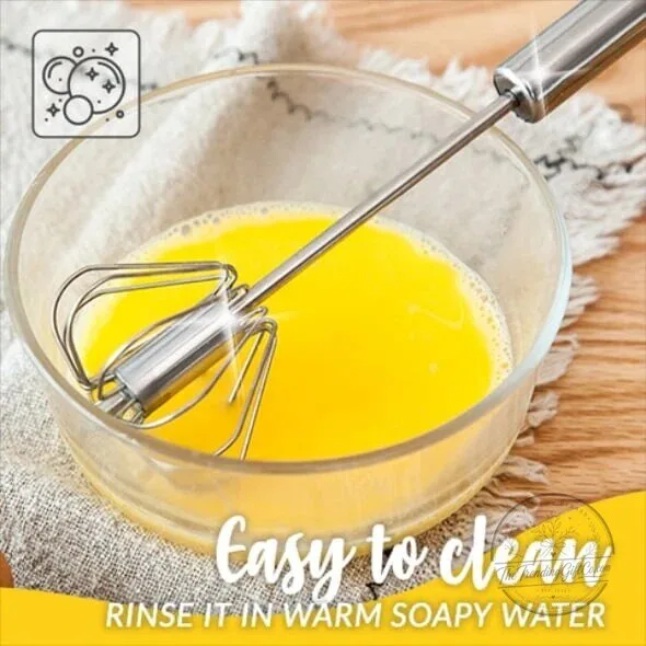 Stainless Steel Semi-Automatic Hand Press Rotary Whisk 10 Stainless Steel Semi-Automatic Hand Press Rotary Whisk