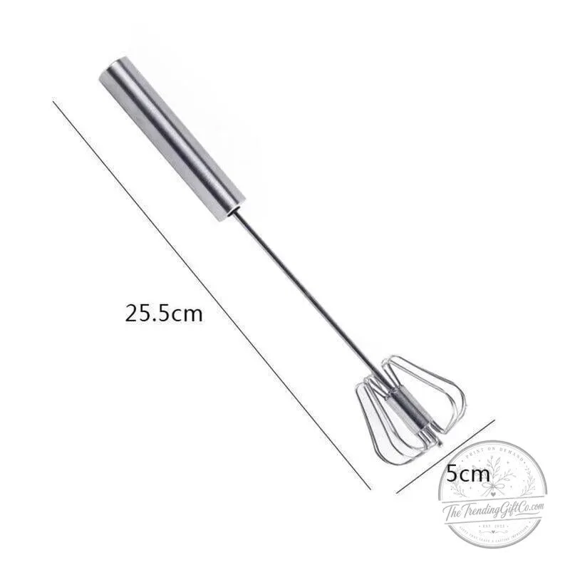 Stainless Steel Semi-Automatic Hand Press Rotary Whisk 13 Stainless Steel Semi-Automatic Hand Press Rotary Whisk