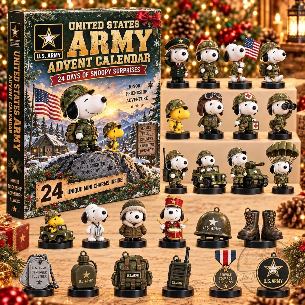 United States Army Snoopy Advent Calendar United States Army Snoopy Advent Calendar 2D