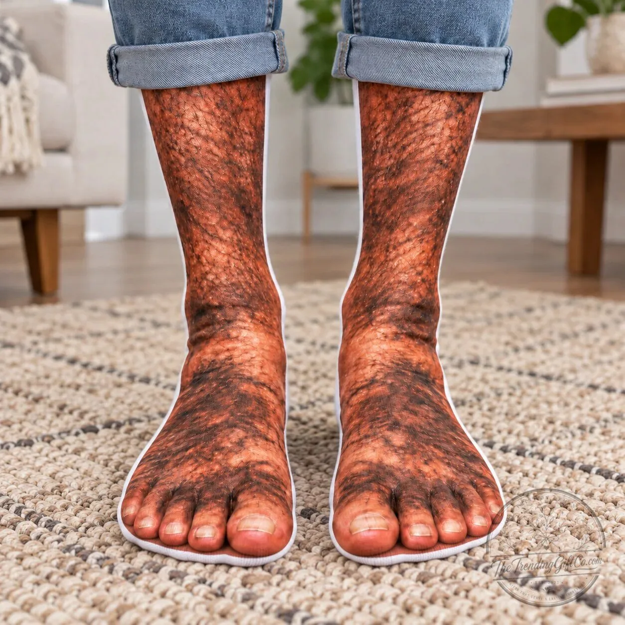 Realistic Hairy Monster Feet Crew Socks - Funny Personalized Gifts for Him/Her 5 Realistic Hairy Monster Feet Crew Socks - Funny Personalized Gifts for Him/Her