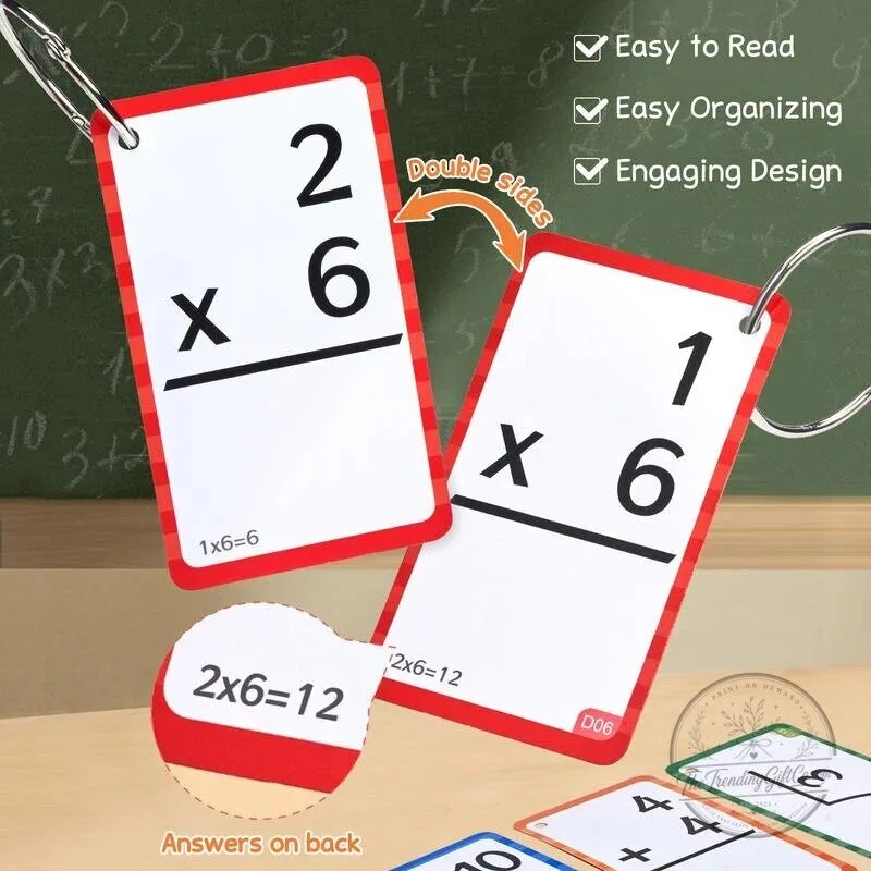 Educational Math Fidget Toy Set with Flash Cards for Kids Learning 11 Educational Math Fidget Toy Set with Flash Cards for Kids Learning
