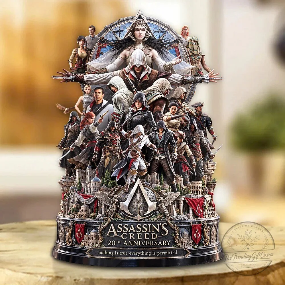 Assassin's Creed 20th Anniversary Custom Shape Acrylic Plaque Collectible Display