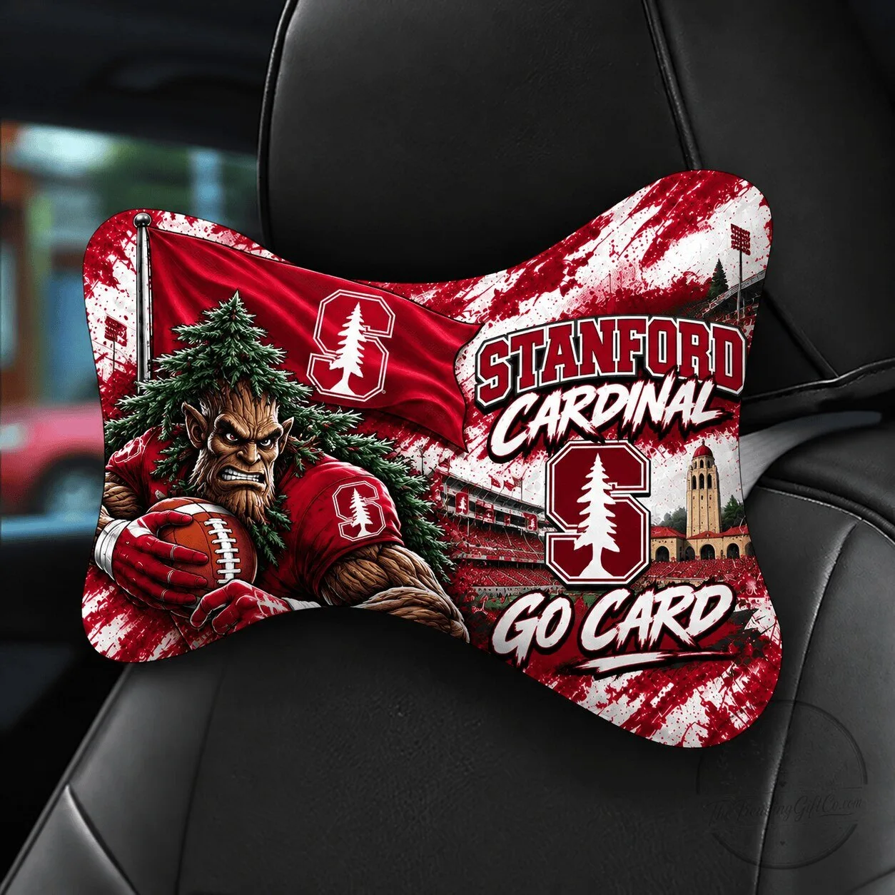 Stanford Cardinal Football Team Mascot Car Seat Headrest Pillow