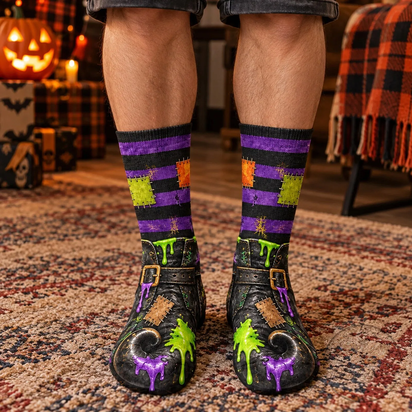 Funny Witch Besties Halloween Costume Socks - Personalized Gag Gift For Coworkers 15 Funny Witch Besties Halloween Costume Socks - Personalized Gag Gift For Coworkers