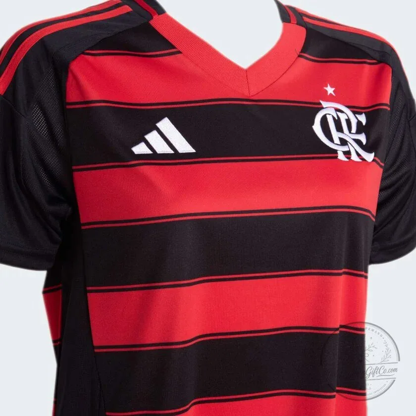 Flamengo Home 2025-2026 Women's Football Jersey 9 Flamengo Home 2025-2026 Women