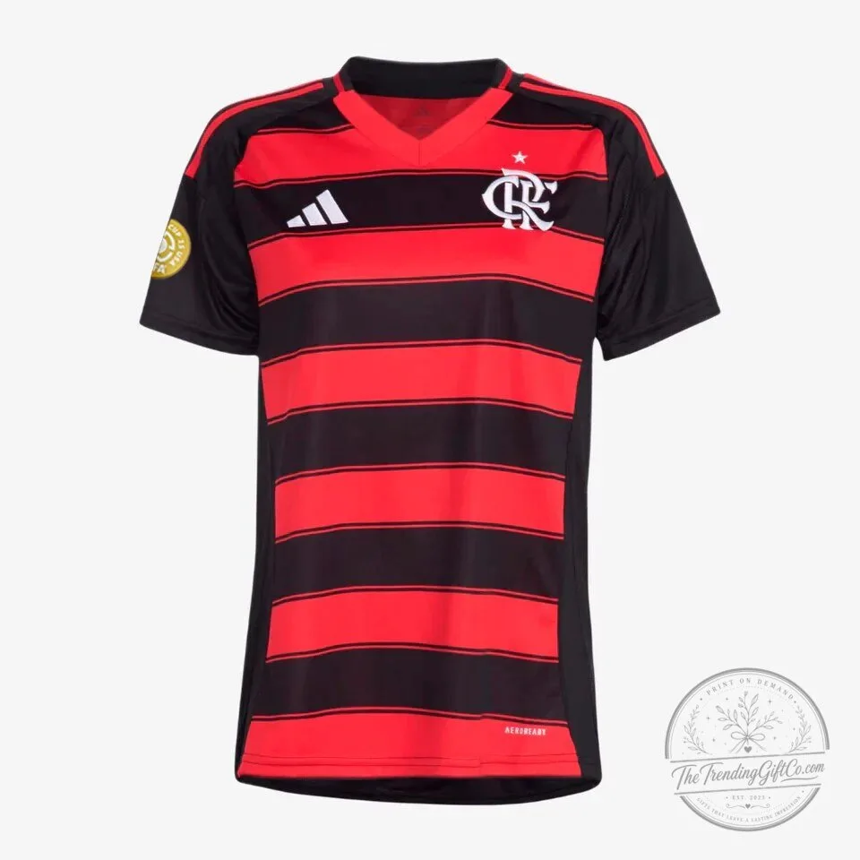 Flamengo Home 2025-2026 Women's Football Jersey 13 Flamengo Home 2025-2026 Women